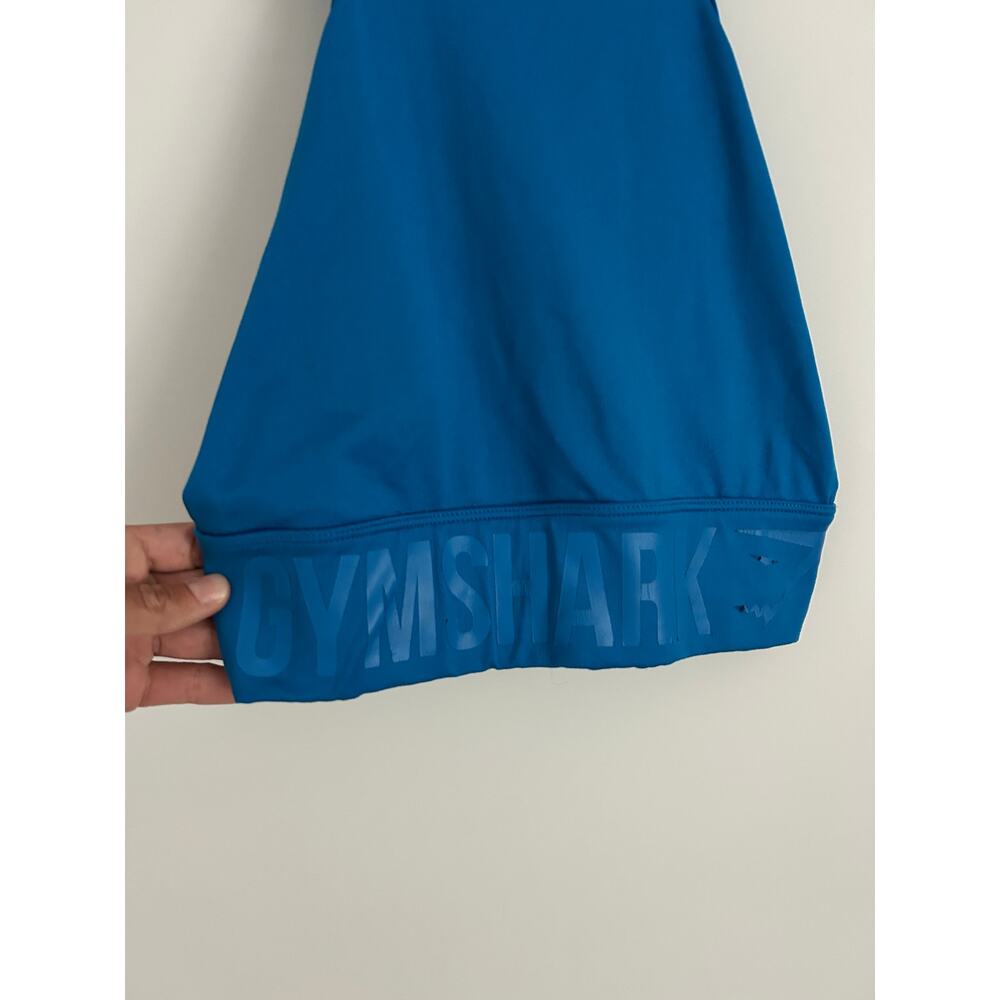 Gymshark Enhanced Cutout Blue Sports Bra - Size Small - Picture 2 of 6